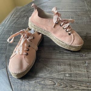 Manebi Pale pink  Lace-Up Espadrilles